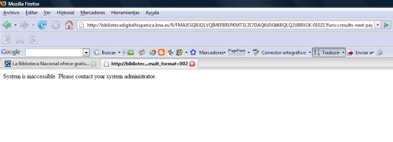 Biblioteca Digital Hispánica:fallos
